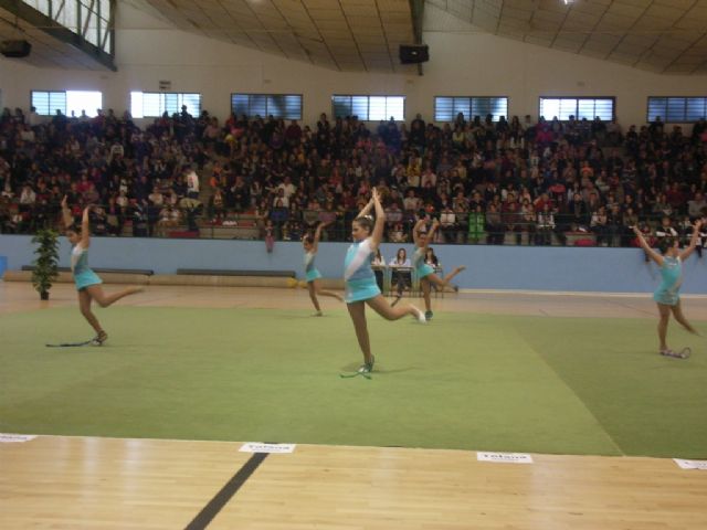 La Competición Interescuelas de Gimnasia Rítmica contó con doscientas cuarenta gimnastas de Lorca, Alhama y Totana - 1, Foto 1