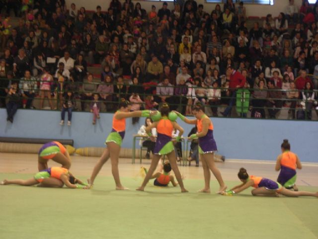 Interschools Competition Rhythmic Gymnastics gymnasts had two hundred forty of Lorca, Totana and Alhama, Foto 2