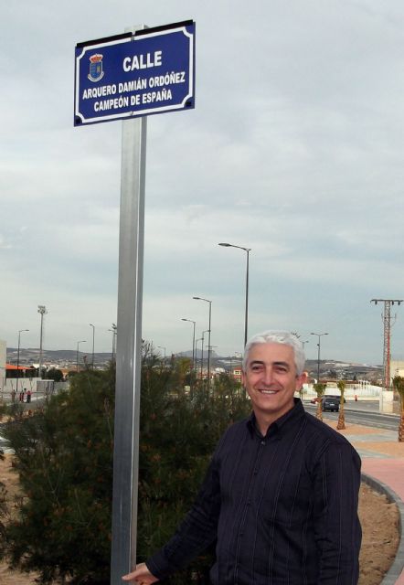 El arquero local Damián Ordóñez ya tiene su calle en Las Torres de Cotillas - 3, Foto 3