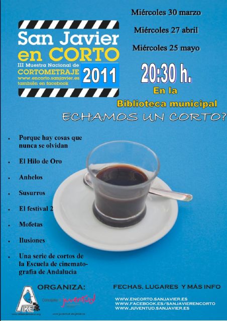 San Javier en Corto vuelve su mirada a ediciones anteriores con tres jornadas de proyección - 1, Foto 1