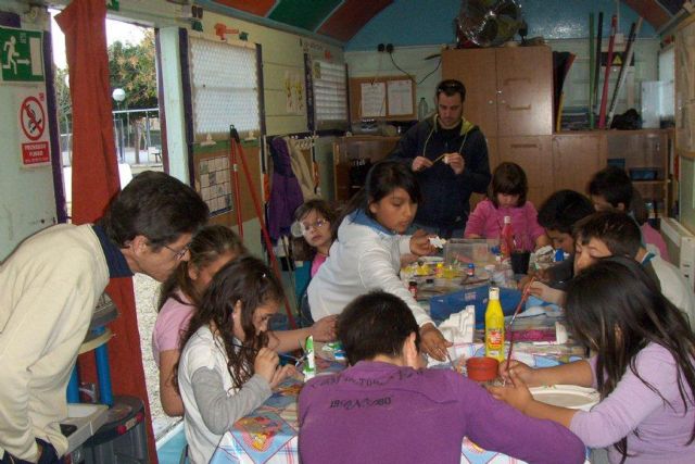 Los niños de la eduteca Alvagón, situada en el barrio Olímpico-Las Peras, realizan talleres abiertos al barrio, Foto 3