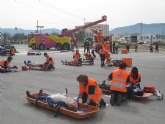 Éxito del simulacro realizado en las jornadas sobre seguridad de Protección Civil