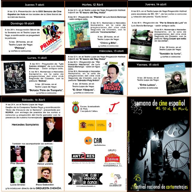 La Semana de Cine Español de Mula homenajea, en su XXIII edición, a la actriz Mercedes Sampietro y al fallecido Luis García Berlanga - 3, Foto 3