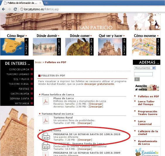 A menos de cuatro días para la primera procesión, el Ayuntamiento aún no ha colgado en la web municipal la programación de la Semana Santa 2011 - 1, Foto 1