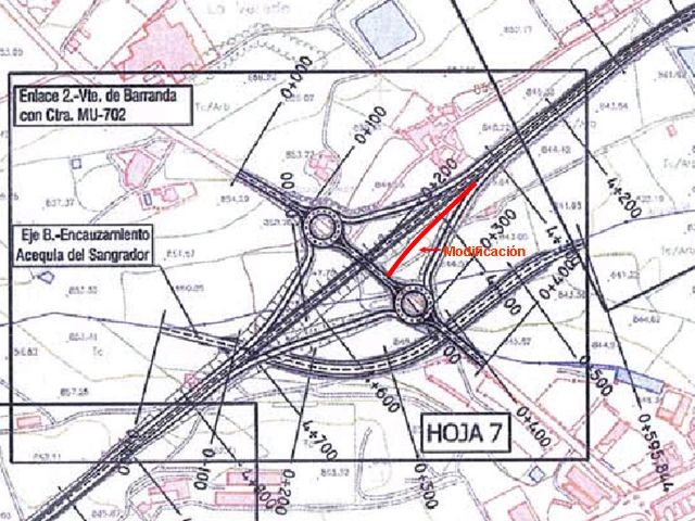 El Grupo Municipal Socialista denuncia las graves deficiencias en los enlaces de la Variante de Barranda - 2, Foto 2
