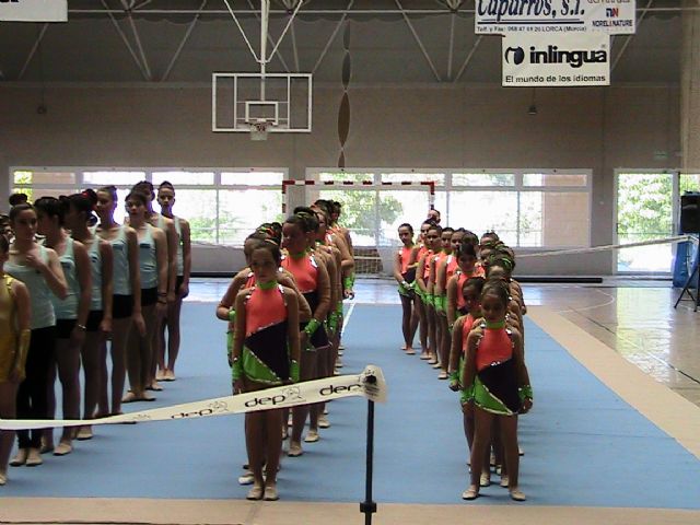The students of the Municipal Sports School Gymnastics Competition Interschools participated in Lorca, Foto 1