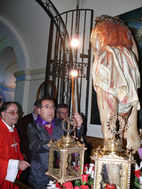 La imagen de la abuela Santa Ana y el Cristo Amarrado a la Columna, ya están en Jumilla para la Semana Santa - 2, Foto 2
