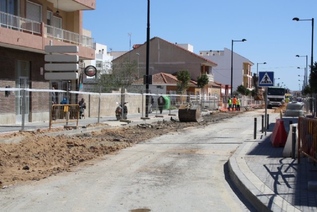 Las obras en la avenida de la Estación mejorarán el firme en una de las principales arterias de Torre Pacheco - 1, Foto 1