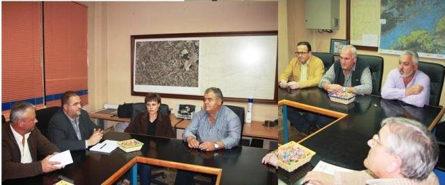 Los candidatos de IU-Verdes se reúnen con la Junta Directiva de la Comunidad de Regantes de Totana para recoger propuestas y compromisos, Foto 1