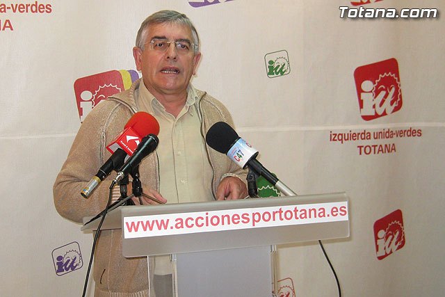 Juan Valero ha expuesto algunas propuestas sobre la creación de Empleo, como prioridad para IU-Verdes en la próxima Corporación - 1, Foto 1