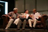 Josema Yuste, Agustn Jimnez y Felisuco representan la comedia La Cena de los Idiotas en el Nuevo Teatro Circo de Cartegena