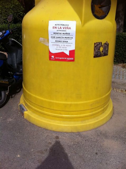 UPyD y PP en Lorca quieren expresar su máximo rechazo a la colocación de publicidad de campaña por parte de PSOE  e IU en lugares no permitidos - 3, Foto 3