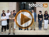 Totana muestra su solidaridad con Lorca y guarda un minuto de silencio