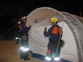 Proteccin Civil de Totana colabora en las labores de apoyo logstico tras el terremoto que sacudi ayer a Lorca