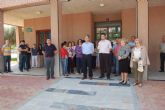El Ayuntamiento de Alguazas guarda un minuto de silencio en recuerdo de las víctimas del terremoto de Lorca