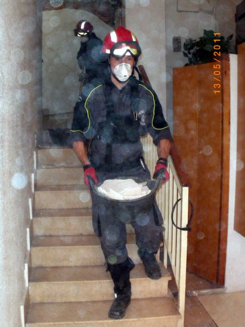 Bomberos de Cartagena continúan trabajando en Lorca - 4, Foto 4