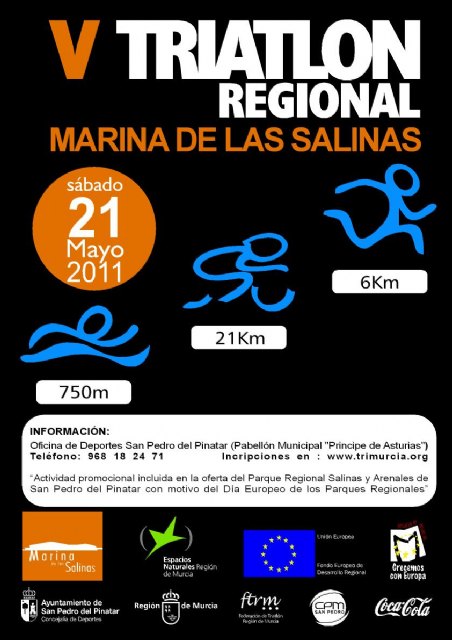 El Parque Regional de Salinas y Arenales de San Pedro acoge la quinta edición del triatlón pinatarense - 1, Foto 1
