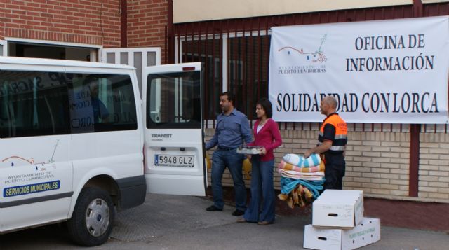 La Oficina de Información y Solidaridad con Lorca ha canalizado las ayudas de más de 1.000 lumbrerenses durante la última semana - 1, Foto 1