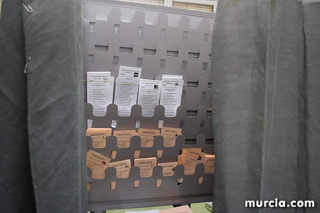 Un 52’27 del electorado de la Regin de Murcia haba votado a las 18 h., Foto 1