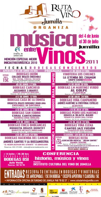 Bajo el slogan ´El vino y la música, unidos para siempre´ se ha presentado el Ciclo ´Música entre Vinos 2011´ - 1, Foto 1
