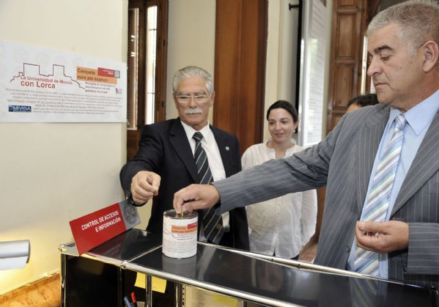 La Universidad de Murcia instala unas huchas para reconstruir una guardería de Lorca - 2, Foto 2