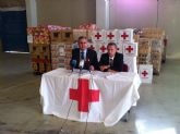 El delegado del Gobierno entrega a Cruz Roja un milln y medio de kilos de alimentos para atender a personas necesitadas