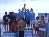 Buenos resultados de los escolares totaneros que han participado en la final regional de acuatln de deporte escolar celebrada en guilas