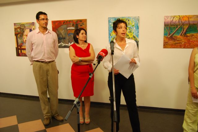 La muestra de los alumnos del taller de pintura de la Universidad Popular de Totana permanece expuesta hasta el día 26 de junio, Foto 2