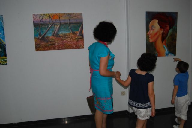 La muestra de los alumnos del taller de pintura de la Universidad Popular de Totana permanece expuesta hasta el día 26 de junio, Foto 6