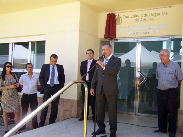 La Planta Desaladora de la Comunidad de Regantes de Águilas lleva desde hoy el nombre de ´Miguel García´ - 1, Foto 1