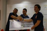 El Club Padelante y el Águilas Club de Padel entrega a la Mesa Solidaria 2.350 euros de un torneo benéfico