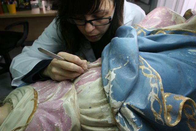 La Virgen de los Remedios luce restaurada en el Palacio Molina - 1, Foto 1