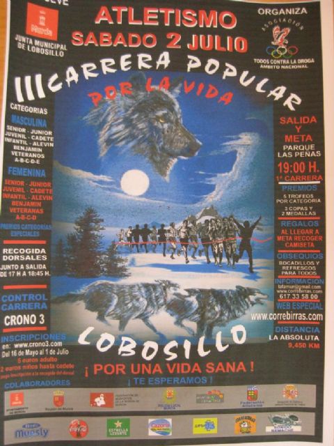 800 corredores participarán en la III Carrera Popular por la Vida que se celebra en Lobosillo - 2, Foto 2