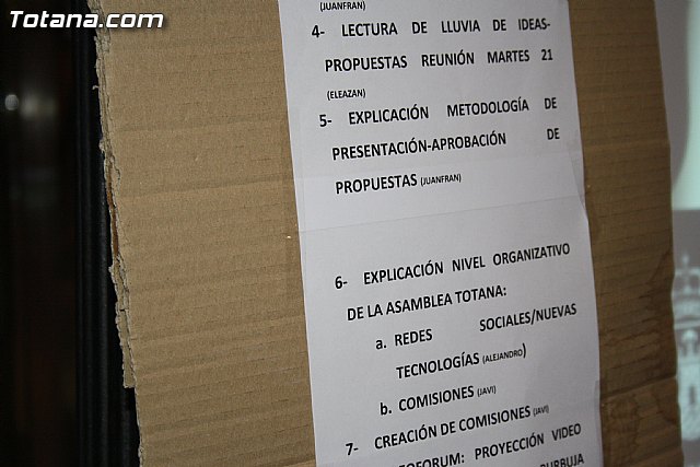 2ª asamblea popular del movimiento 15M en Totana - 8