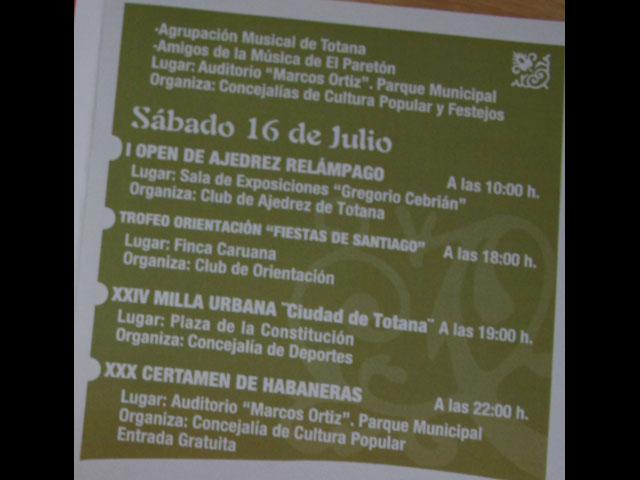 Presentan las Fiestas de Santiago 2011 - 12