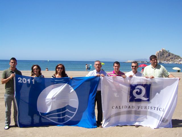 Siete 'Banderas Azules' y tres 'Q' de Calidad ondean este verano en Águilas - 3, Foto 3