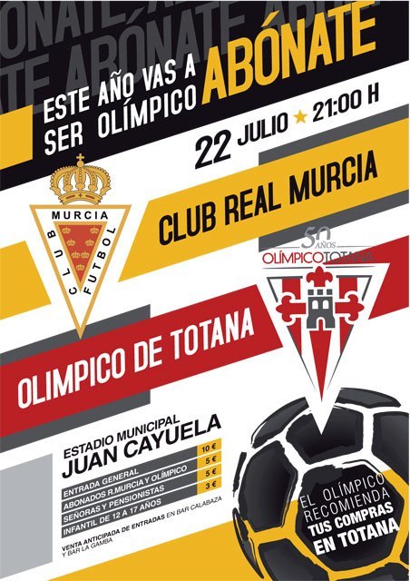 El Real Murcia y el FC Cartagena disputarán los días 22 y 27 de julio sendos partidos para conmemorar el 50 aniversario del Olímpico de Totana - 3, Foto 3