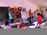 El concejal de Juventud visita en Sierra Espuña a los 23 jóvenes lorquinos que participan en el campamento Caruana