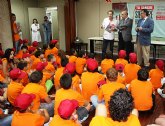 Los 50 niños participantes en las XXII Jornadas Nacionales de Formacin en Hemofilia visitan el Centro Regional de Hemodonacin