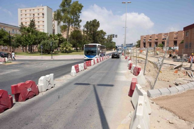 La primera de las rotondas de Ronda Ciudad de La Unión estará acabada en los próximos días - 3, Foto 3