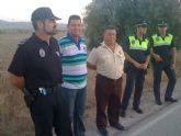 Los concejales de Seguridad Ciudadana y Agricultura acompañan a los agricultores en las labores de vigilancia que se realizan en coordinacin con la Polica Local