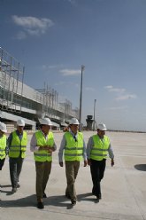 Las obras de construccin de las infraestructuras aeroportuarias de Corvera estn en fase de terminacin