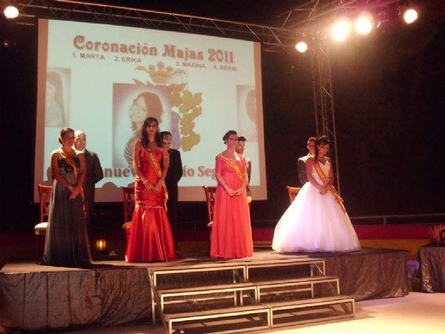El viernes día 12 de agosto tuvo lugar la coronación de las Majas de las fiestas de Villanueva del Río Segura 2011 - 2, Foto 2