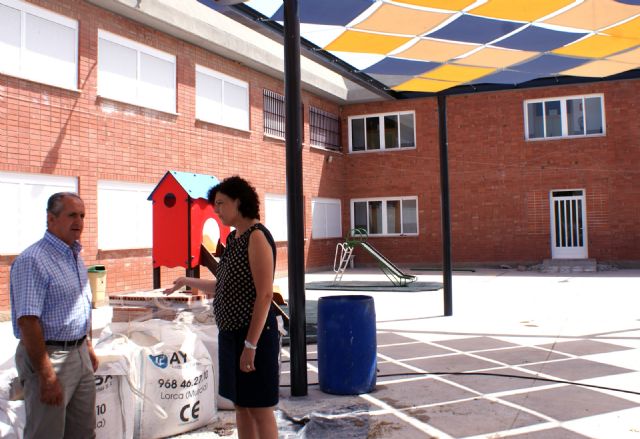 El Ayuntamiento de Puerto Lumbreras realiza obras de acondicionamiento y mejora en los colegios del municipio durante el verano - 1, Foto 1