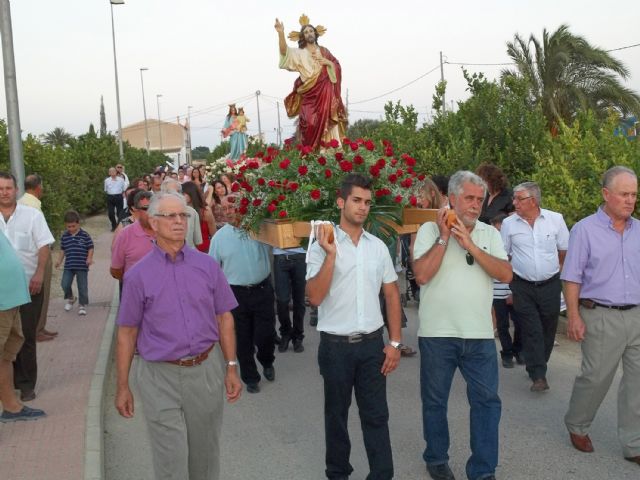 La Anchosa de Lorquí despide sus Fiestas con la procesión en honor al Sagrado Corazón de Jesús - 4, Foto 4