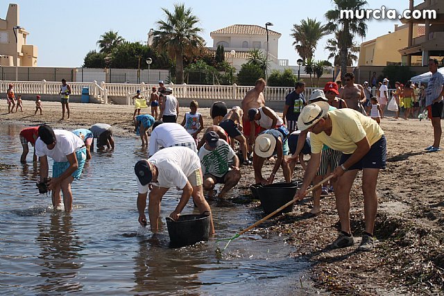 Decenas de voluntarios extraen más de 200 kilos de residuos en playas, rocas y fondos marinos de La Manga - 1, Foto 1