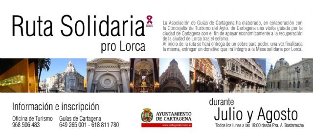 Continúan en agosto las rutas guiadas por el casco histórico a beneficio de Lorca - 1, Foto 1