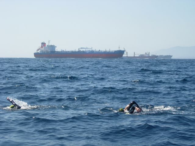 Travesía a nado desde la playa del Portús, hasta el puerto de Cartagena - 1, Foto 1