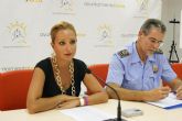 La Concejal de Seguridad de Lorca informa que este verano está siendo en el que más se han reducido los actos delictivos