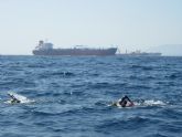 Travesía a nado desde la playa del Portús, hasta el puerto de Cartagena